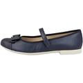 Geox Girl's Jr Plie' Ballet Flat, Navy, 2.5 UK