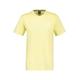 T-Shirt LERROS "LERROS V-Neck-Shirt mit Brustprint" Gr. 5XL, gelb (lemongrass) Herren Shirts T-Shirts