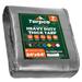 Tarpco Safety 24 ft. x 64 ft. 7 Mil Heavy Duty Polyethylene Tarp, Waterproof, Rip & Tear Proof Aluminum in Gray | 1 H x 24 W x 64 D in | Wayfair