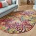 39 x 0.5 in Area Rug - Dakota Fields Corlenzo Abstract Orange/Pink/Blue/Yellow Area Rug, Polypropylene | 39 W x 0.5 D in | Wayfair