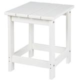 Ebern Designs Denarrius Outdoor Side Table Plastic in White | 18 H x 14.8 W x 14.8 D in | Wayfair 65399A0F542A424A81B3E5F7FAB101BC