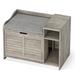 Tucker Murphy Pet™ Litter Box Enclosure w/ Top Opening w/ Cushion, Cat Litter Box Furniture Hidden, Litter Box Hidden, Cat House | Wayfair