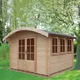 Shire Kilburn 12X14 Ft Toughened Glass Curved Tongue & Groove Wooden Cabin