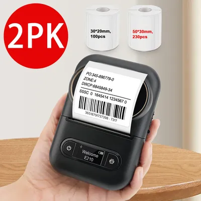Mini imprimante d'étiquettes autocollantes sans fil Bluetooth E210 étiqueteuse de poche thermique
