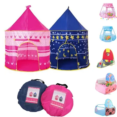 Tente de jeu portable et pliable pour enfants maison de jeu Cubby château de prince tipi cadeaux