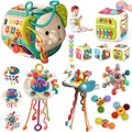 Jouets Montessori pour bébés de 1 2 et 3 ans jeu de tri apprentissage sensoriel jouets éducatifs