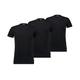 Levi's Herren T-Shirt, Jet Black, M (3er Pack)