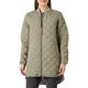 camel active Womenswear Damen Kurzmantel aus Recyceltem Polyester Coat, Oliv, 36