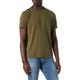 camel active Herren Kurzarm T-Shirt mit aufgesetzter Brusttasche aus Reiner Baumwolle Oliv-Braun menswear-3XL