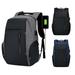 GÂ·PEH 18 Anti-theft Laptop Backpack School Bag Water-repellent W/ USB Charging Port(Gray)