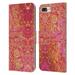 Head Case Designs Officially Licensed Micklyn Le Feuvre Mandala Hot Pink Gold and Orange Leather Book Wallet Case Compatible with Apple iPhone 7 Plus / iPhone 8 Plus