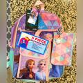 Disney Accessories | Kids Disneys Frozen Backpack Set | Color: Pink/Purple | Size: Osg