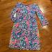 Lilly Pulitzer Dresses | Lilly Pulitzer T-Shirt Dress With Three-Quarter Length Sleeves | Color: Blue/Pink | Size: Xs
