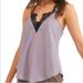 Free People Tops | Free People Intimately Free Starlight Cami Mauve Size Xs | Color: Black/Purple | Size: Xs