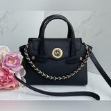 Michael Kors Bags | Michael Kors Extra Small Black Saffiano Leather Belted Satchel | Color: Black | Size: X-Small