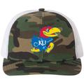 Nike Accessories | Kansas Jayhawks 3d Patterned Snapback Trucker Hat- Army Camo/ White | Color: Blue/White | Size: Os