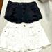 American Eagle Outfitters Shorts | Aeo Hi-Rise Shorties, Size 4, Holes And Shreds. American Eagle | Color: Black/White | Size: 4