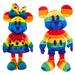 Disney Toys | Disney 2020 Rainbow Pride Minnie And Mickey Mouse Stuffed Animal Plushes New | Color: Blue/Red | Size: 15 Tall