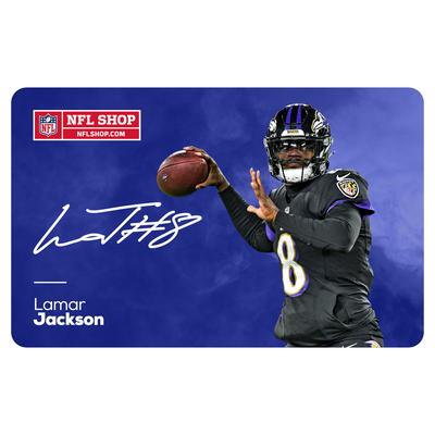 Lamar Jackson Baltimore Ravens NFL Shop eGift Card ($10 - $500)