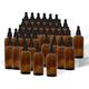 Intelligent Healthcare Wholesale Bulk PACK of 40-100ml Amber Glass Dropper Bottles with Tamper Evident Pipettes Eye Dropper for Carrier Oils/E Liquid/Cosmetics/Essential Oil/Aromatherapy