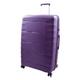 House Of Leather Hard Case Suitcases 8 Wheeled Expandable PP Luggage Travel Bags Miyazaki (Purple, Large | 76x52x30/5cm/ 4.60KG, 103+17L)