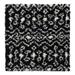 Black/White 72 x 1.5 in Area Rug - Langley Street® Griego Geometric Area Rug Polypropylene | 72 W x 1.5 D in | Wayfair