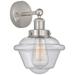 Edison Oxford 7" Brushed Satin Nickel Sconce w/ Mercury Shade