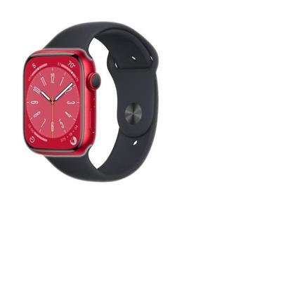 Apple Watch (Series 8) 2022 GPS 41 Aluminium Red Sport band Black | Refurbished - Very Good Condition
