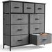 17 Stories 9 Drawer 39.37" W Chest Wood in Gray/Black | 39.37 H x 39.37 W x 11.8 D in | Wayfair A061FFA4E7AF4015AFAE068011836235