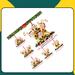 The Holiday Aisle® Personalized Reindeer Christmas Holiday Shaped Ornament in Green/Red/Yellow | 3.5 H x 3.5 W x 0.2 D in | Wayfair