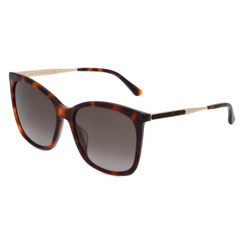 Jimmy Choo NEREA/G/S Damen-Sonnenbrille Vollrand Eckig Acetat-Gestell, braun