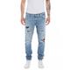 Replay Herren Jeans Mickym Slim-Fit aus Komfort Denim, Blau (Light Blue 010), W33 x L30