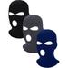 GRNSHTS 3 Pack Unisex Full Face Cover Knit Ski Mask Ultra-Thin Full Face Mask Winter Bike Cycling Balaclava with 2 Holes for Outdoor Sports