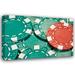 C. Thomas McNemar 24x17 Gallery Wrapped Canvas Wall Art Titled - Poker Chips I