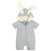 Baby Girl Boy Clothes Toddler Boys Girls Solid Zipper Hooded Rabbit Bunny Casual Romper Jumpsuit Playsuit Sunsuit 18M Outfits