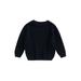 Qtinghua Infant Toddler Baby Girl Boy Oversized Sweater Chunky Long Sleeve Sweatshirt Warm Fall Winter Knit Pullover Tops Navy Blue 2-3 Years