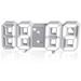 PEACNNG 3D LED Digital Wall Clock Table Desktop Alarm Clock Nightlight For Home Living Room Office