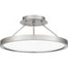 30W Led Semi-Flush Mount in Contemporary Style-6.75 inches Tall and 15 inches Wide-Brushed Nickel Finish Bailey Street Home 71-Bel-4926097