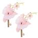 NUOLUX 2pcs Fake Flowers Groom Corsages Bridal Flower Boutonniere Wedding Boutonniere for Bride Groom