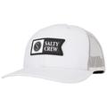 Men's Salty Crew Gray Pinnacle 2 Retro Trucker Snapback Hat