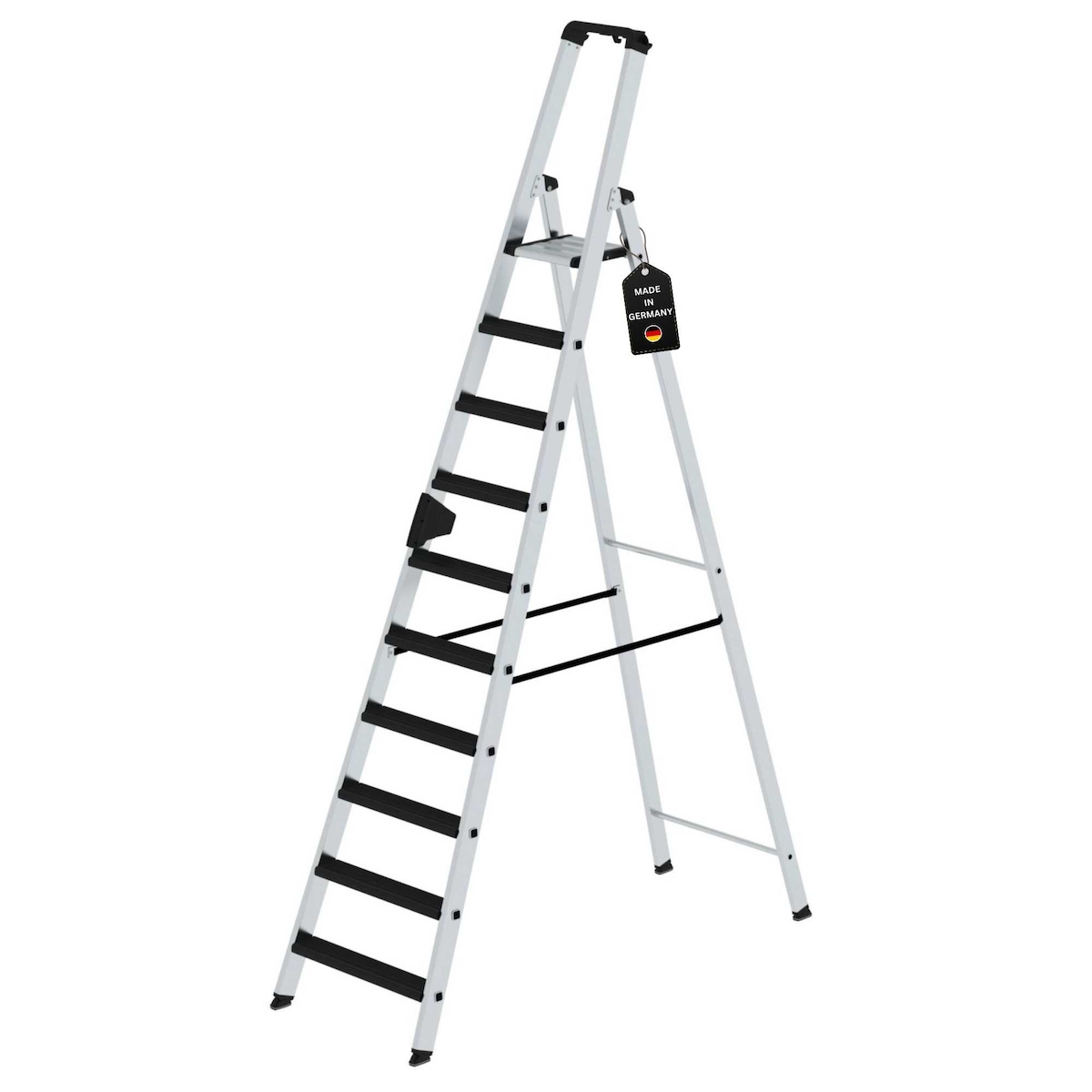 PROREGAL Stufen-Stehleiter einseitig begehbar mit clip-step relax 10 Stufen Image