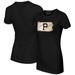 Women's Tiny Turnip Black Pittsburgh Pirates State Outline T-Shirt