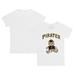 Infant Tiny Turnip White Pittsburgh Pirates Teddy Boy T-Shirt