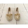 Jessica Simpson Shoes | Jessica Simpson Indoor Outdoor Slippers | Color: Gold/White | Size: 7