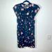 Free People Dresses | Free People Black Floral Button Down Sleeveless Dress, Size M | Color: Black/Pink | Size: M