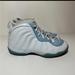 Nike Shoes | Nike Little Posite One Ps ‘Aura Worn Blue’ Kids Size 1y Dm1095-400 (251 Box 29) | Color: Blue/White | Size: 1b