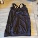 Lululemon Athletica Tops | Lululemon Sports Bra Top Draped Front And Strappy Back Size 4 | Color: Black | Size: 4