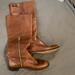 Coach Shoes | Coach Women's Brown Leather Riding Boots Size 5.5 | Color: Brown/Gold | Size: 5.5