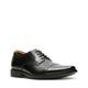 Schnürschuh CLARKS "Tilden Cap" Gr. 45, schwarz (black leather) Herren Schuhe Derbyschuh Business-Schnürer Business
