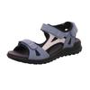 Riemchensandale LEGERO "Siris", Damen, Gr. 42, blau (jeansblau), Nubukleder, kontrastfarbene Details, sportlich, Schuhe, Sommerschuh, Sandalette, Keilabsatz, in toller Farbkombi